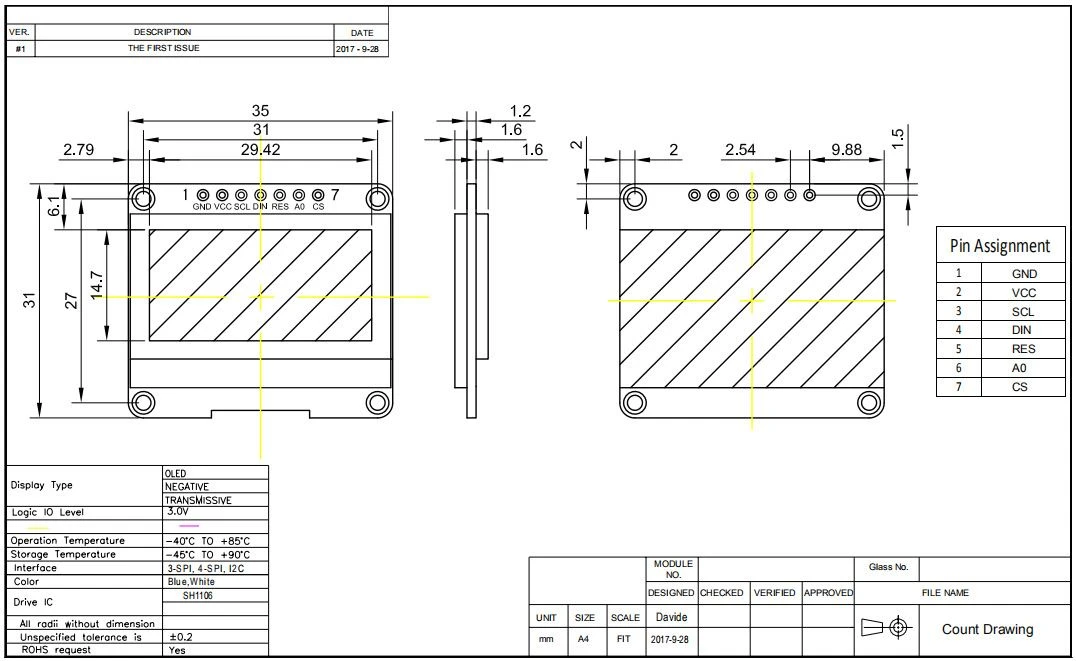 oled drawing oled drawing