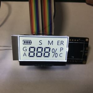 Modul LCD Segmen Kustom Dengan Lampu Latar