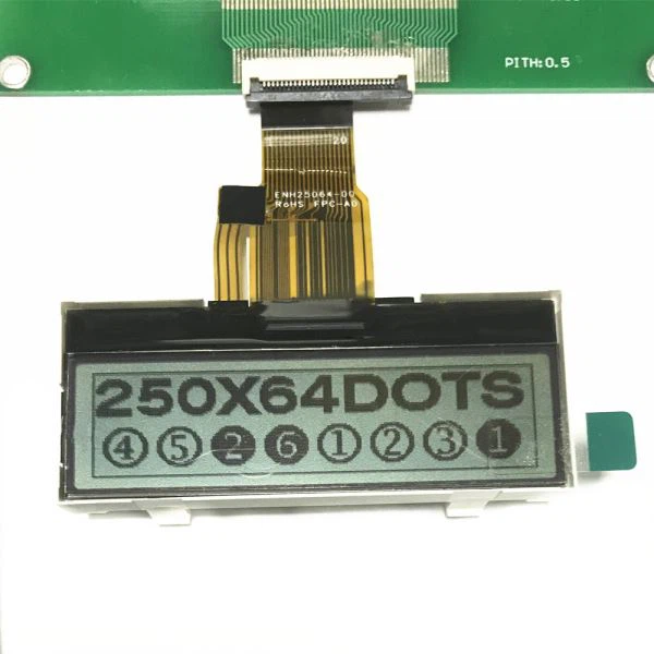 Layar LCD 250x64 Fpc Lampu Latar Led Merah Dan Hijau